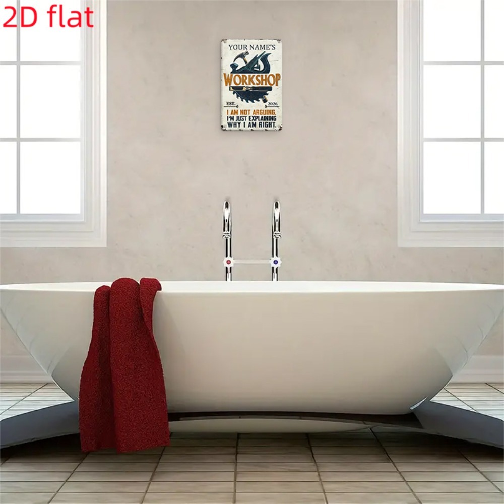 [Plano 2D] 1 pieza Letrero Met - Workshop Tools With Name reseña y precio