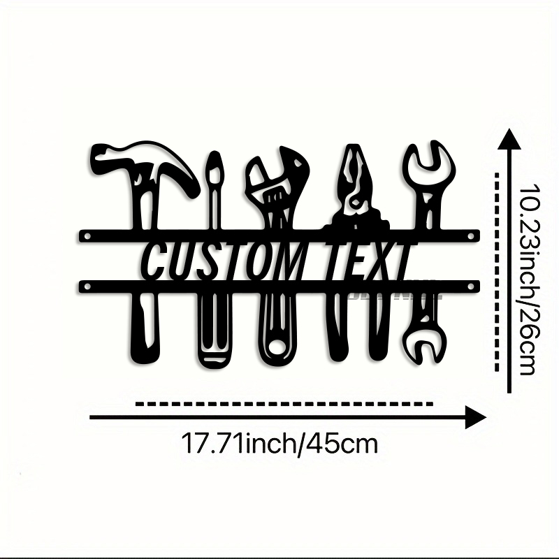 Arte de pared de hierro de est - Workshop Tools With Name reseña y precio